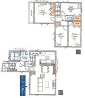 間取図/区画図:【駐車場2台可能！駅徒歩8分、大型公園や学校など近く暮らしやすい住環境！】