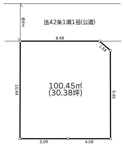 間取図/区画図:【3線利用可、江ノ島線始発駅の藤沢駅利用可!閑静な住宅街の整形地!】