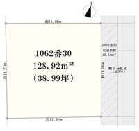 間取図/区画図:【2線利用可の大和駅徒歩5分！整形地38.99坪！生活便利な立地です！】