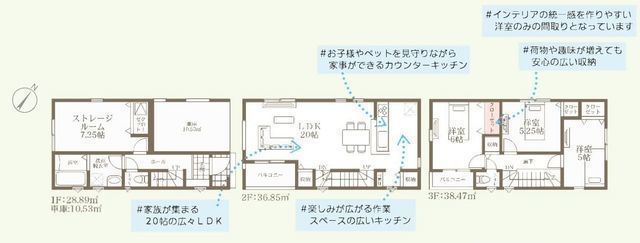 間取図/区画図:【安心の耐震構造住宅、性能評価書付戸建!駅から14分の徒歩圏内!】