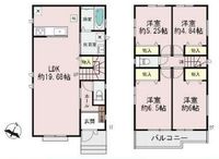 間取図/区画図:【南道路で陽当り良好！安心の耐震構造住宅・性能評価書付戸建！】