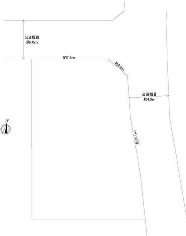 間取図/区画図:【土地50坪!踊場駅徒歩11分!角地につき陽当たり通風良好!】建築条件無しですのでお好きなハウスメーカーで建築できます!