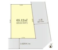 間取図/区画図:【駅徒歩11分！南東角地で解放感あり陽当たり良好！】建築条件無しですのでお好きなハウスメーカーで建築できます！