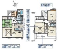 間取図/区画図:【安心の耐震構造住宅、性能評価書付！全12棟の分譲住宅！】小学校徒歩7分！スーパーなども近く近隣施設充実で生活便利な立地です！モデルハウスございます！