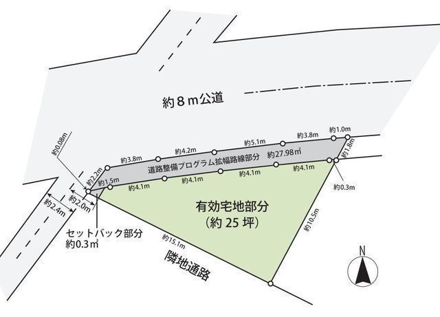間取図/区画図:【建築条件無しですのでお好きなハウスメーカーで建築できます!】現況更地ですぐに建築可能!バス停徒歩1分!