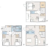 間取図/区画図:5号棟間取図