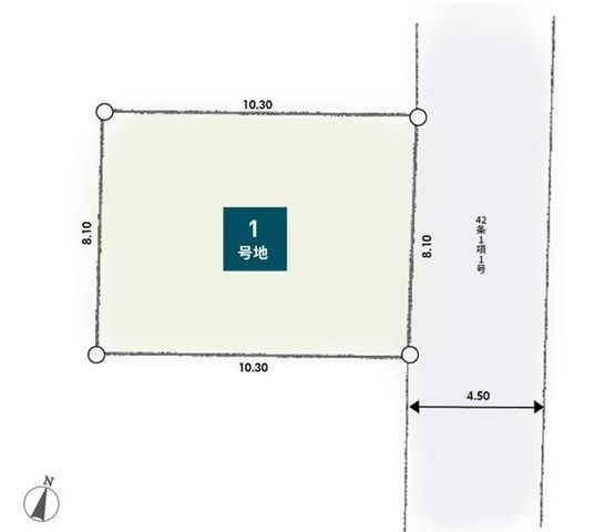 間取図/区画図:区画図【南林間駅まで徒歩圏内で通勤通学に便利!駅まで平坦です】現況更地!建物フリープランですのでお好きな間取で建築できます!スーパー、コンビニ徒歩5分!