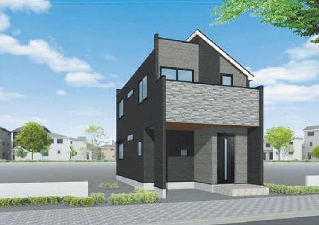 外観:【自動車用EVコンセントやダブルボウル洗面など充実の住宅設備!】前面道路ゆったり4.5mで解放感ある立地!すぐに内覧できるモデルハウスございます!