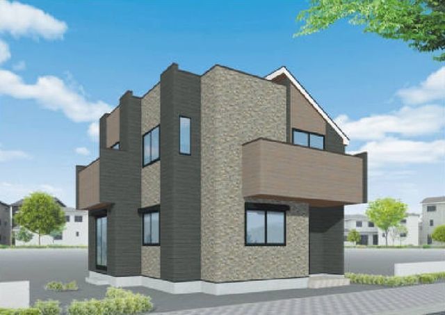 外観:【自動車用EVコンセントやダブルボウル洗面など充実の住宅設備!】前面道路ゆったり4.5mで解放感ある立地!すぐに内覧できるモデルハウスございます!