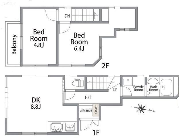 間取図/区画図:【2路線利用可能な大和駅利用可能!フルリノベーション済で建物大変綺麗です】泉の森まで徒歩7分!住環境良好です!即内覧・入居可能です!