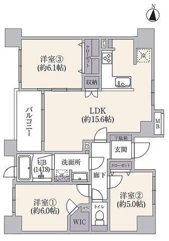 間取図/区画図:【2駅2路線利用可能、田園都市線始発駅の中央林間駅徒歩3分!】上階につき陽当たり眺望通風良好!リフォーム済で室内大変綺麗です!即内覧可能です!