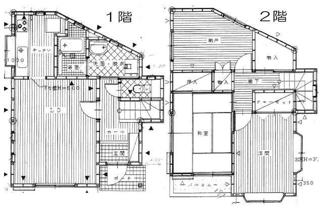 間取図/区画図:【南東角地につき陽当り・通風良好!安心の新耐震基準物件!】海老名運動公園まで徒歩7分!住環境良好です!新規内装リフォーム!収納豊富な間取です!