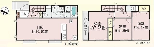 間取図/区画図:【耐震構造と性能評価書付き!駅まで徒歩圏内で通勤通学に便利】キッチンから洗面室に出入りできる家事動線を考えたプラン主寝室はバルコニーに面し光あふれる空間