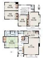 間取図/区画図:【緑園都市駅まで徒歩4分の好立地！南道路に面し陽当たり良好！閑静な住宅街】カースペース2台可！広い敷地で屋外空間もリラックス買い物に便利な周辺環境
