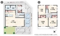間取図/区画図:【小中学校まで徒歩約8分!近隣施設充実で生活便利な立地!】全8区画の分譲地!駐車場2台可能!フラット35S対応住宅です!