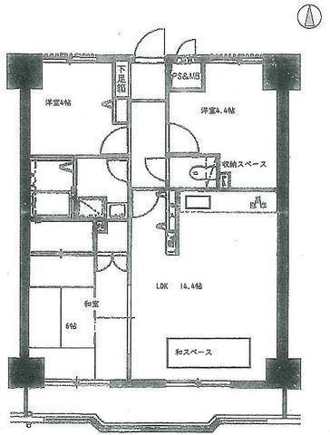 間取図/区画図:【5階南向きで明るく通風・眺望良好!室内大変丁寧にご使用されております!】ららぽーと海老名まで徒歩19分!三線利用可能な海老名駅!