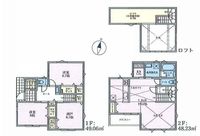 間取図/区画図:【香川駅まで徒歩5分！全10棟の開発分譲地！自然豊かな住環境】広いLDKは解放感たっぷり光溢れる勾配天井！2階リビングで周囲を気にせずリラックス
