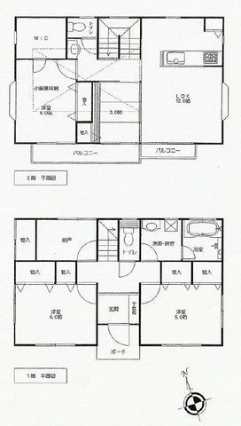 間取図/区画図:【角地につき陽当り良好!定常高く解放感あるリビング!駐車場2台可能!】人気の茅ヶ崎駅利用可能!空家につき即内覧できます!