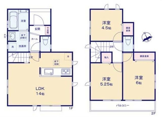 間取図/区画図:【南向きバルコニーから陽光溢れる家。辻堂駅まで徒歩15分、緑豊かな住環境】買い物や医療施設も徒歩圏内で生活利便性良好!安心の耐震構造と性能評価書付き