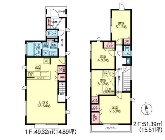 間取図/区画図:【全棟ゆとりのLDK18帖以上、暮らし彩る充実の設備・仕様の快適新築戸建】教育施設や公園が近く子育て世代にやさしい環境閑静な住宅街です。