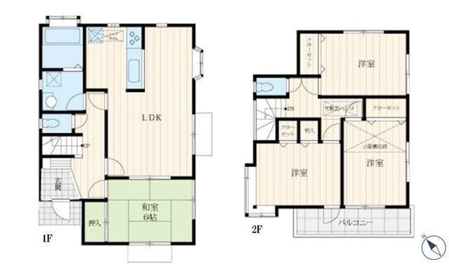 間取図/区画図:【海まで徒歩約10分!南側道路で陽当たり良好な4LDKの中古戸建】辻堂駅まで徒歩約19分!カースペース2台駐車可!外壁・屋根塗装や水回りの新規交換など充実のリフォーム完了。即内覧できます
