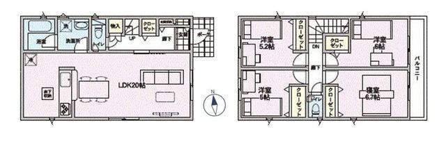 間取図/区画図:【地震に強い家、安心の耐震等級3を取得!カースペース2台可】高層ビルにも使用される素材が地震の揺れを吸収する制震装置「SAFE365」を採用