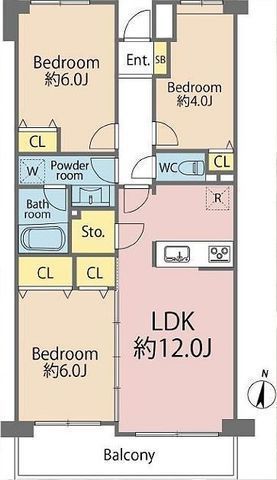 間取図/区画図:【駅徒歩9分の好立地!リバーサイドの三井不動産旧分譲マンション!】徒歩17分で藤沢駅も利用可能!スーパーや森林公園が徒歩5分圏内で生活便利です!