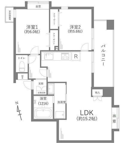 間取図/区画図:【駅から平坦で徒歩3分!6階角部屋で陽当り眺望良好!即内覧できます!】オートロック・宅配ボックスなど設備充実!フルリフォーム済みで室内大変綺麗です!