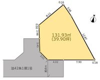 間取図/区画図:【湘南台駅 徒歩18分。静かな住宅街に佇む、建築条件付売地】緑豊かな閑静な住宅地住人以外の車の進入も少なく、小さなお子様を持つご家庭にも安心