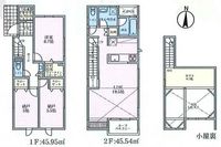 間取図/区画図:【海まで500m・徒歩7分！全9棟の茅ヶ崎市浜須賀開発分譲地】東海道本線「辻堂」駅徒歩35分2階リビングで周囲を気にせずゆっくりできます