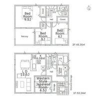 間取図/区画図:【カースペース3台駐車可！制震装置「SAFE365」搭載と耐震等級3】最終1棟！全居室南向きのため陽当たり良好全居室収納スペースあり周辺環境充実