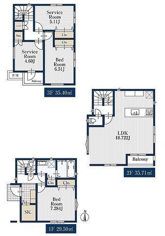 間取図/区画図:【大和駅徒歩9分!南向き2面バルコニーのため陽当たり良好】シロアリ保証5年、地盤保証20年プライバシーが確保しやすい2階リビング周辺環境充実