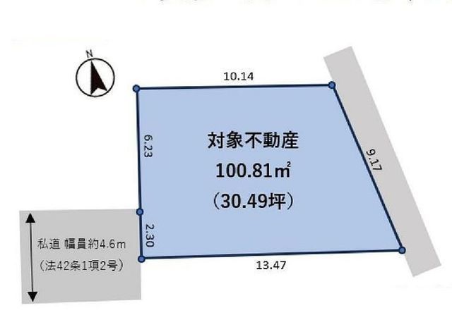 間取図/区画図:【入谷駅徒歩6分、座間駅徒歩14分。敷地30坪の整形地!】建築条件無しですのでお好きなハウスメーカーで建築できます!