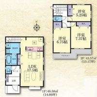 間取図/区画図:【桜ヶ丘駅徒歩11分！土地100m2超、全4棟の長期優良住宅】安心の耐震構造と性能評価書付き全居室収納スペースあり駅まで徒歩圏内で通勤通学に便利