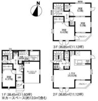 間取図/区画図:【3路線利用可の湘南台駅徒歩6分の好立地！近隣商業施設充実で生活便利！】食洗機や浴室テレビ、カードキー、セカンド洗面あり！モデルハウスございます！