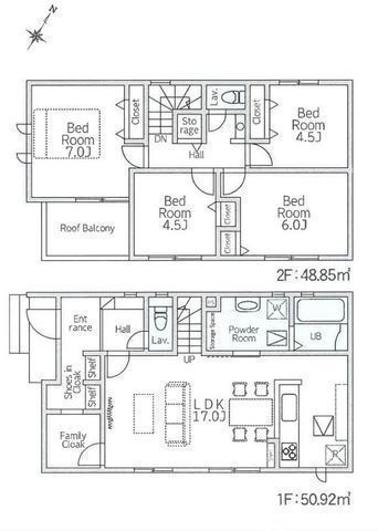 間取図/区画図:【鶴間駅徒歩12分!駅まで平坦な道のり!ZEH水準・耐震等級3の高性能住宅】カースペース2台可設備充実!食洗機やタッチレス水栓、宅配BOXを完備