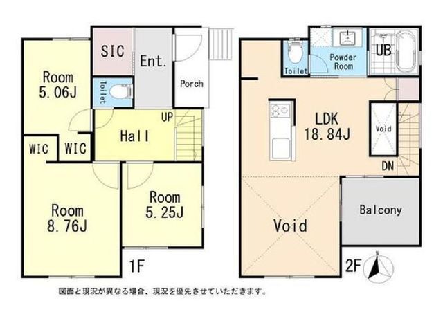 間取図/区画図:【南向き中古戸建!LDK18.8帖×アイランドキッチン】主要採光面は南向きで日当たり良好WIC×2、SIC、食洗機など設備充実茅ヶ崎駅までバス10分