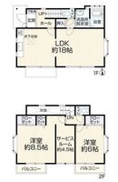 間取図/区画図:【敷地43坪！駅徒歩15分のリフォーム済戸建！】LDKゆったり18帖、主寝室8.5帖、全室南向き！空家につき即内覧・入居できます！