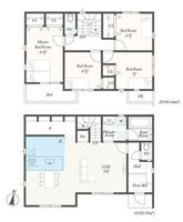 間取図/区画図:【全5棟！広々敷地124m2超の新築分譲住宅！カースペース2台可】買い物施設や公園も充実した緑あふれる住環境全居室収納に加えWIC、パントリー等完備