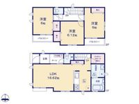 間取図/区画図:【海と街の利便性が叶う3LDK！地震に強い耐震構造で安心と快適を両立】茅ケ崎駅バス8分・停歩4分スーパー・コンビニ徒歩圏設計住宅性能評価を取得済
