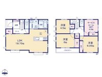 間取図/区画図:【海と街の利便性が叶う3LDK！地震に強い耐震構造で安心と快適を両立】茅ケ崎駅バス8分・停歩4分スーパー・コンビニ徒歩圏設計住宅性能評価を取得済