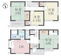 間取図/区画図:【全居室南向きにつき陽当り良好!スーパー・コンビニ徒歩3分以内！】駐車場1台分あり！空家につき即内覧できます！