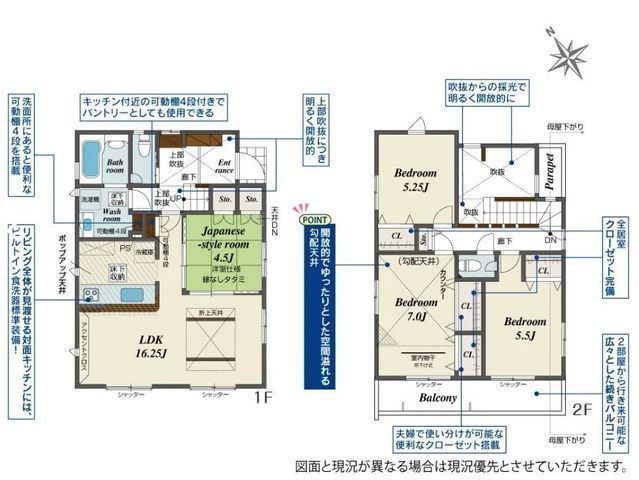 間取図/区画図:【耐震等級3×制震ダンパー採用!WIC付&吹抜けLDKで開放的な空間を叶える】北茅ヶ崎駅まで徒歩18分、茅ヶ崎駅まで徒歩22分吹抜けや食洗機など設備充実