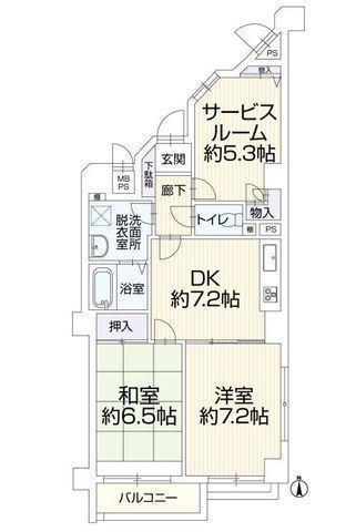 間取図/区画図:【最上階南向きで陽当り眺望良好!人気の辻堂駅利用可、海徒歩17分!】スーパー、コンビニ、小中学校徒歩10分以内!即内覧可能です!