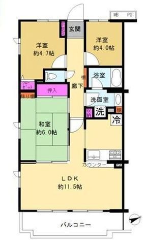 間取図/区画図:【バス停徒歩1分!辻堂駅バス4分!主要水回り設備を新規交換したリフォーム済み7階3LDK】周辺環境充実の暮らしやすい立地リフォーム済みで即内覧できます!