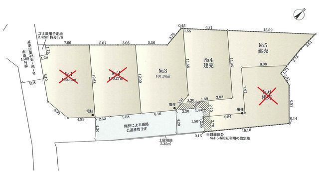 間取図/区画図:【辻堂駅まで徒歩20分の好立地！建築条件付売地】スーパー・小学校・公園が近く住環境充実キレイな区画に理想の家を建ててください