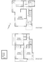 間取図/区画図:【東西南三方位抜けていて解放感あります！全室二面採光、全室6帖以上！】2025年12月リフォーム！BRANCHI茅ヶ崎まで300ｍ、道の駅まで900ｍ！