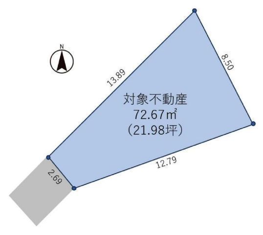 間取図/区画図:【2線利用可、人気の茅ヶ崎駅徒歩12分!海まで徒歩14分の好立地!】建築条件無しですのでお好きなハウスメーカーで建築できます!