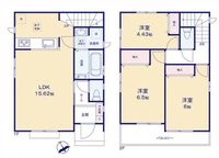 間取図/区画図:【南西角地の分譲住宅2棟！陽当たり良好！地震に強い耐震構造】設計住宅性能評価取得済、建設住宅性能評価取得予定バス停まで2分！海老名駅までバス10分