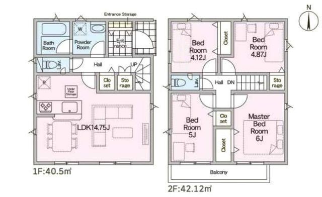間取図/区画図:【制震装置SAFE365搭載+性能評価書取得の安心住まい】カースペース3台可!海老名駅バス16分「国分寺台第7」停歩2分接道南向きで陽当たり良好